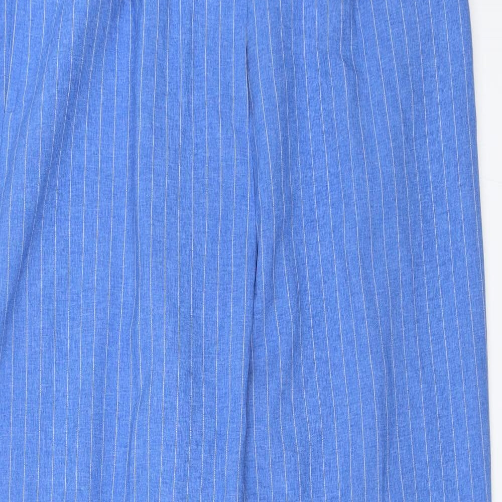 Womens UK Size 16 Daxon Regular Fit Capri Blue Trousers