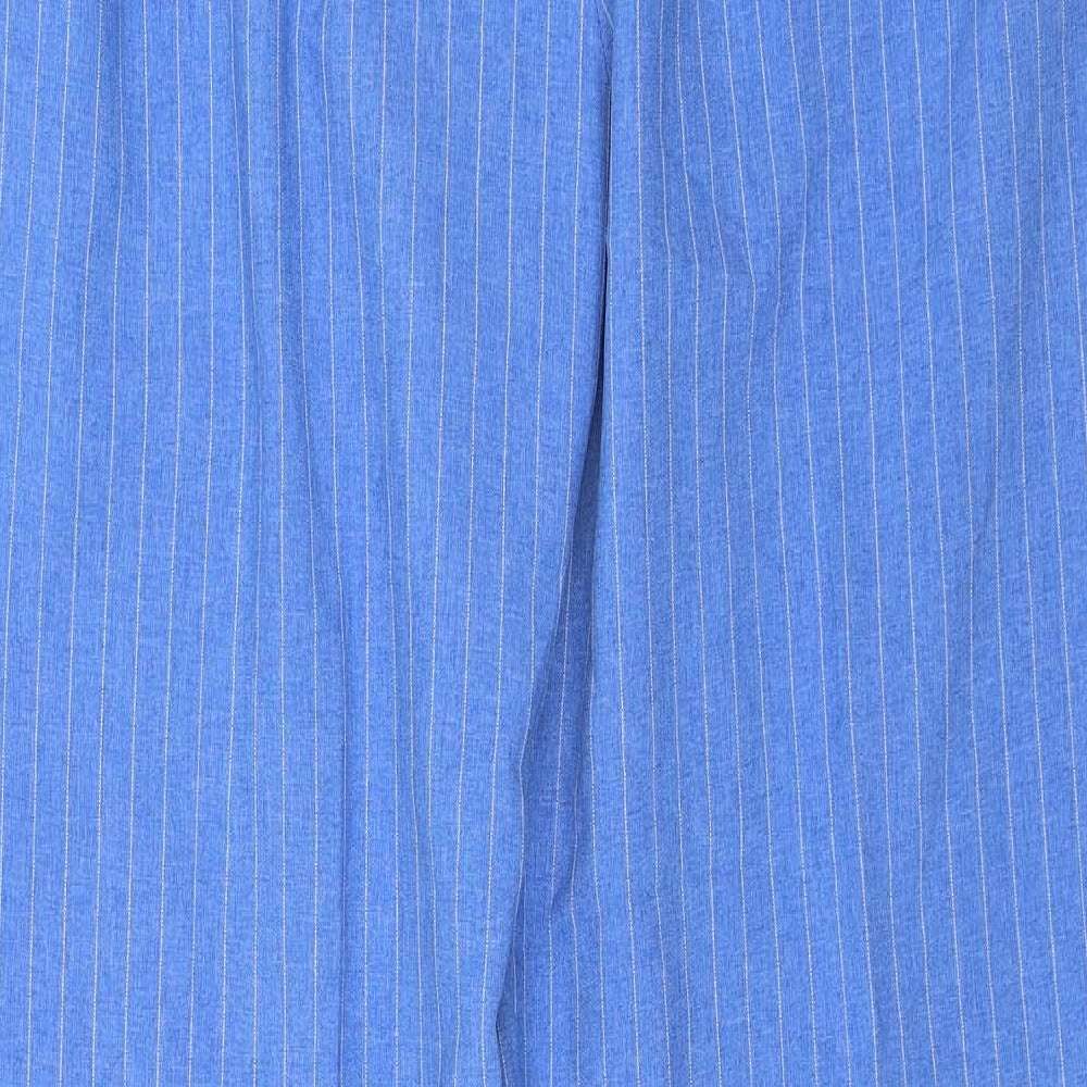Womens UK Size 16 Daxon Regular Fit Capri Blue Trousers