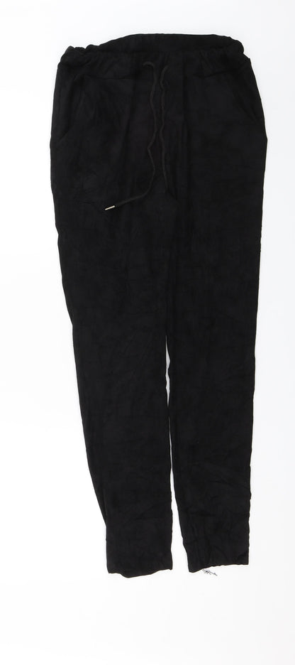 Womens UK Size 28 in Preworn Regular Fit  Black Trousers