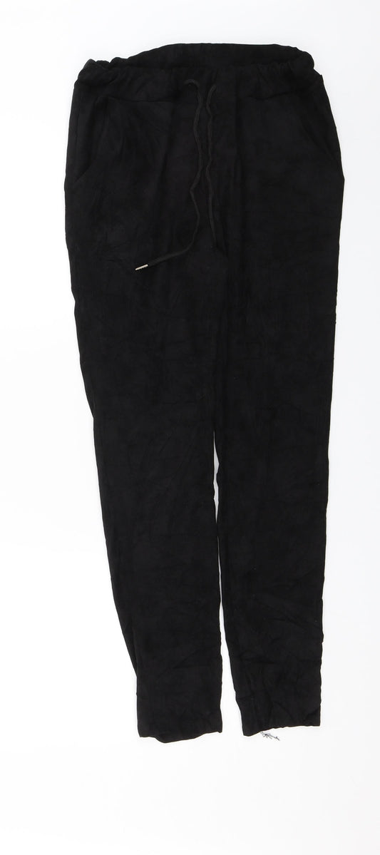 Womens UK Size 28 in Preworn Regular Fit  Black Trousers