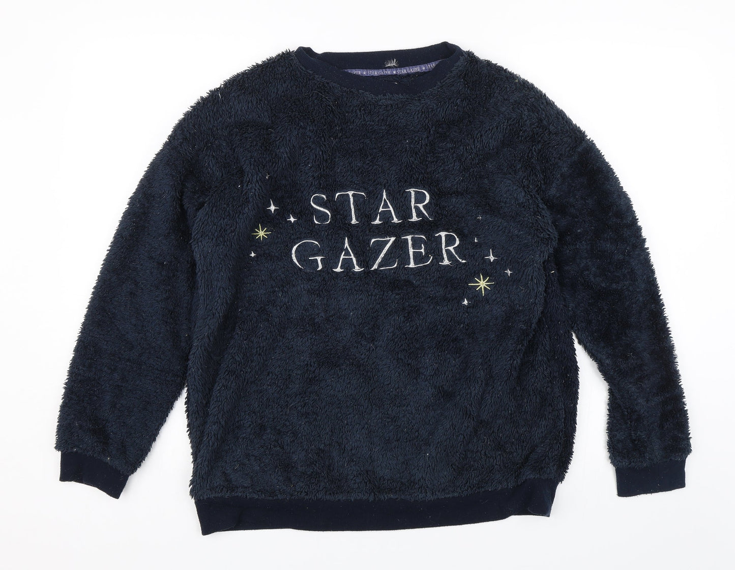 Womens UK Size S Love to Lounge Blue Pullover Jumper