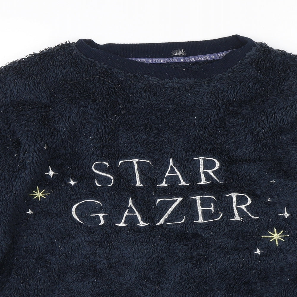 Womens UK Size S Love to Lounge Blue Pullover Jumper