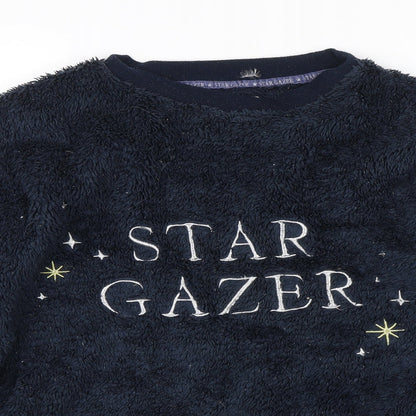 Womens UK Size S Love to Lounge Blue Pullover Jumper
