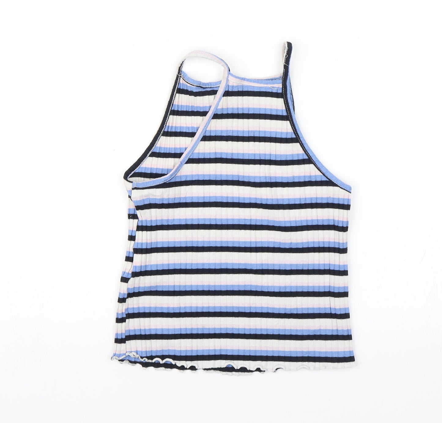 Primark Womens Blue Striped  Basic Tank Size 8