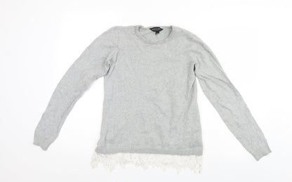Dorothy Perkins Womens Grey   Tunic Jumper Size 8