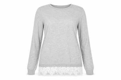 Womens UK Size 8 Dorothy Perkins Grey Tunic Jumper