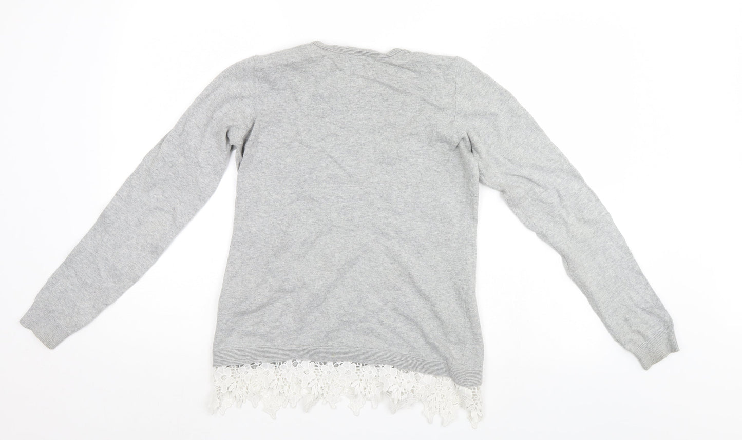 Dorothy Perkins Womens Grey   Tunic Jumper Size 8