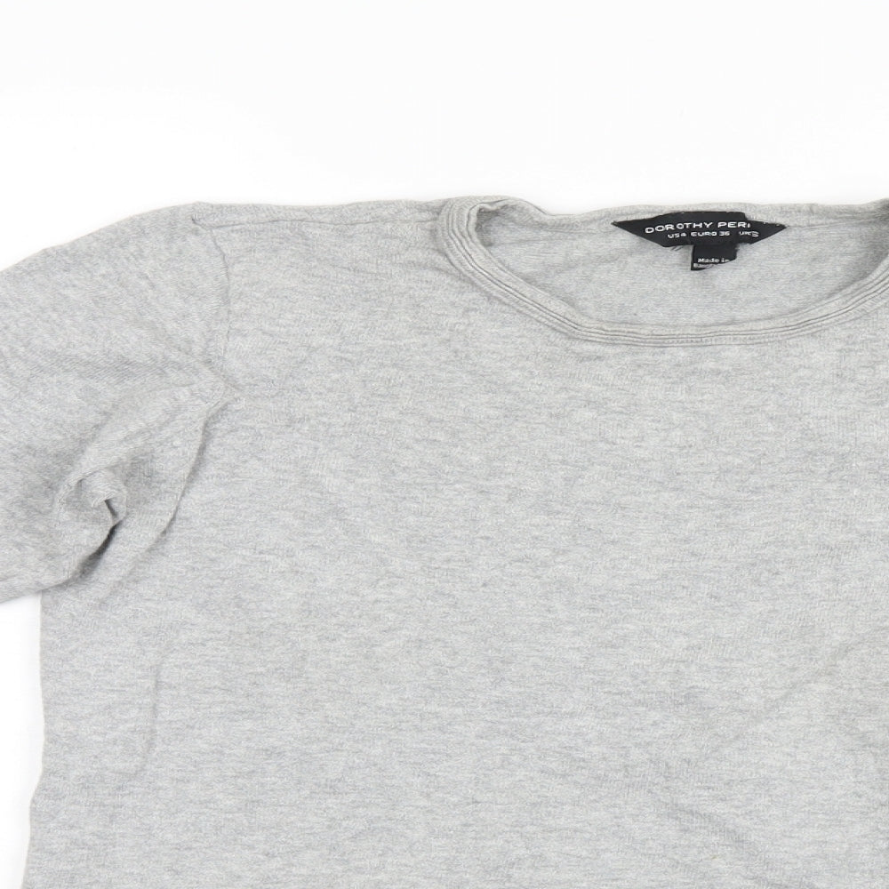 Dorothy Perkins Womens Grey   Tunic Jumper Size 8