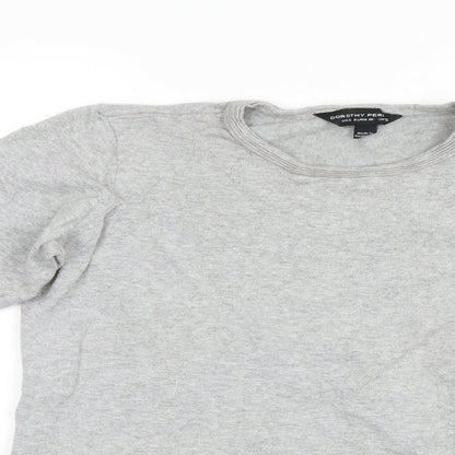 Dorothy Perkins Womens Grey   Tunic Jumper Size 8