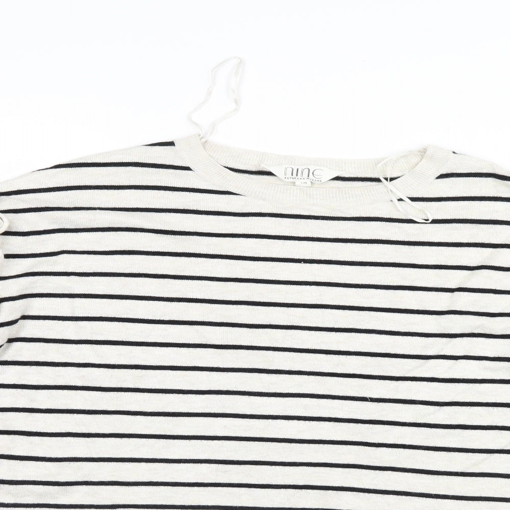 Womens UK Size 14 Nine White Pullover Jumper