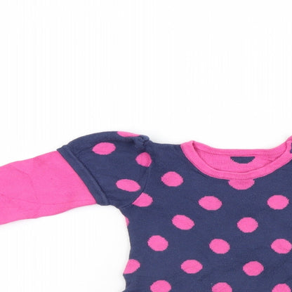 George Girls Multicoloured Polka Dot  Jumper Dress  Size 6-9 Months