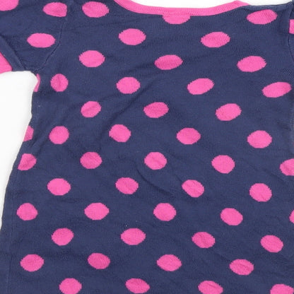 George Girls Multicoloured Polka Dot  Jumper Dress  Size 6-9 Months