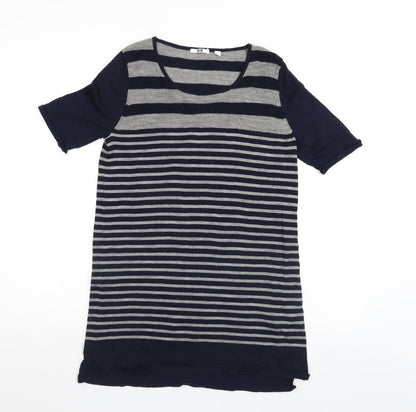 UNIQLD Womens Blue Striped  Jumper Dress  Size S