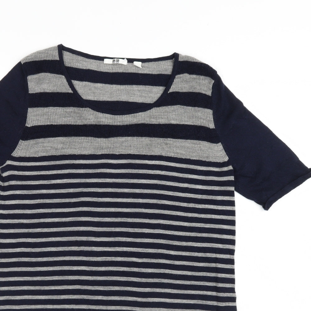 UNIQLD Womens Blue Striped  Jumper Dress  Size S