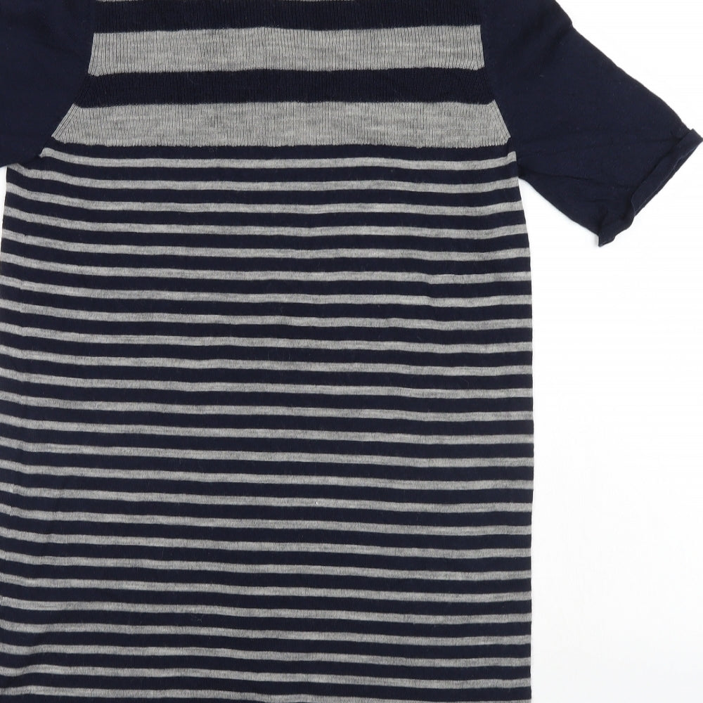 UNIQLD Womens Blue Striped  Jumper Dress  Size S