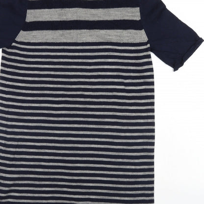 UNIQLD Womens Blue Striped  Jumper Dress  Size S