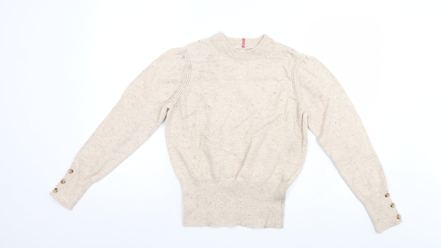Womens UK Size 12 M&S Ivory Pullover Jumper
