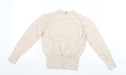 Womens UK Size 12 M&S Ivory Pullover Jumper