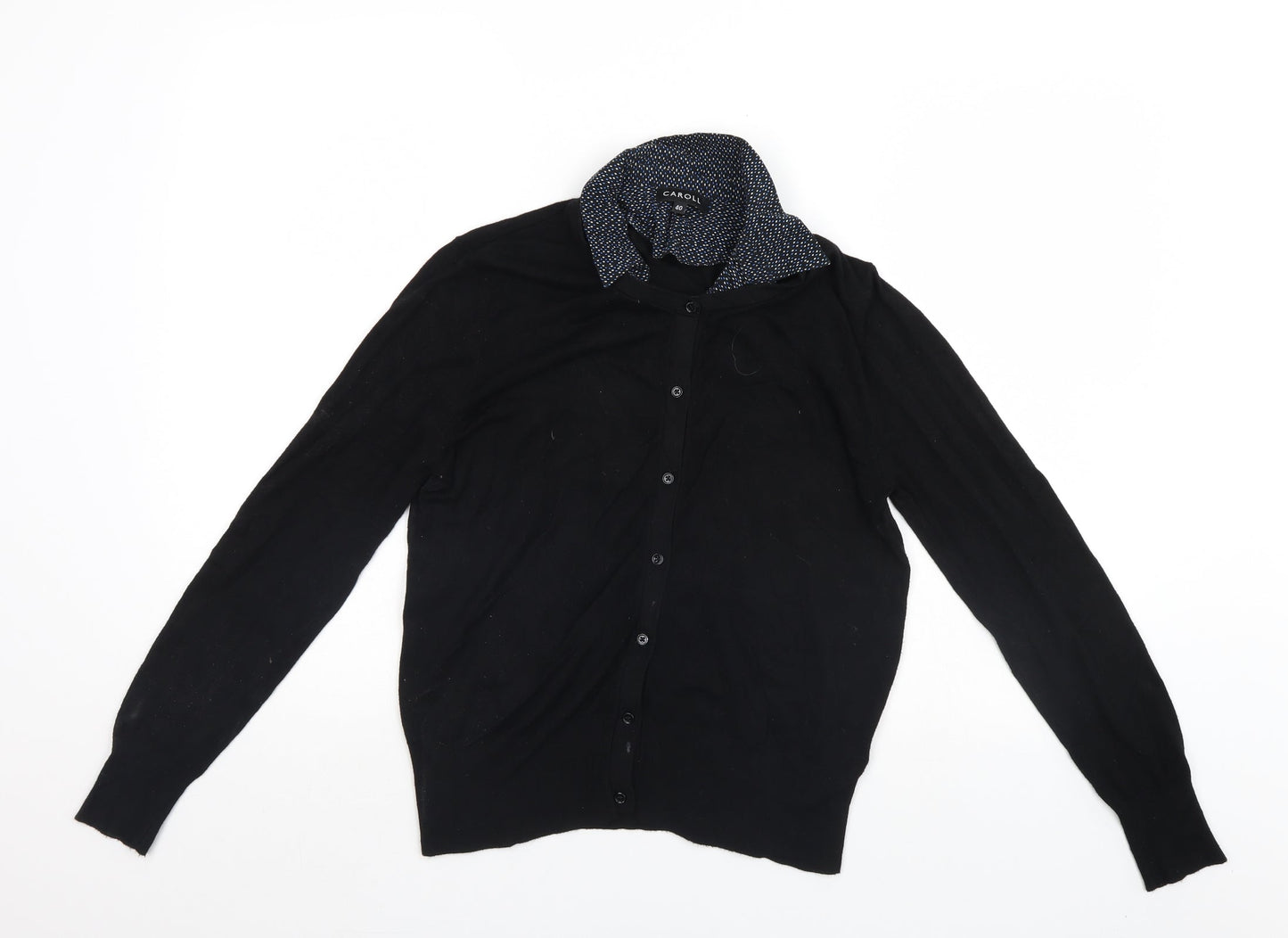 Womens UK Size 12 Caroll Black Cardigan Jumper