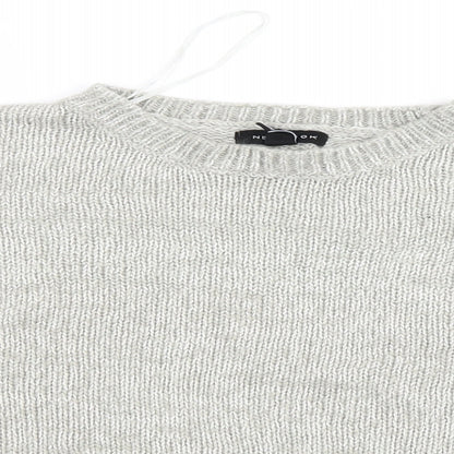 Womens UK Size M New Look Grey Pullover Jumper