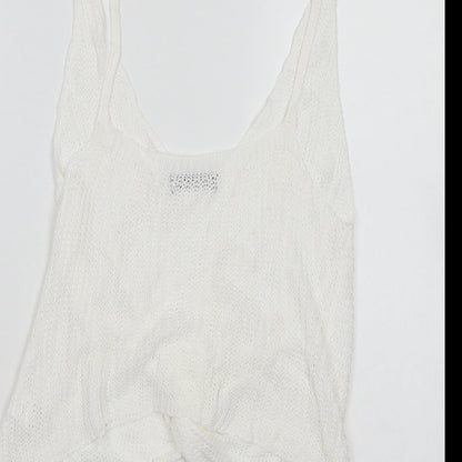 SheIn Womens White   Wrap Blouse Size 12