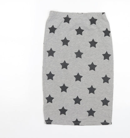 candy culture Girls Grey Polka Dot  Straight & Pencil Skirt Size 12-13 Years