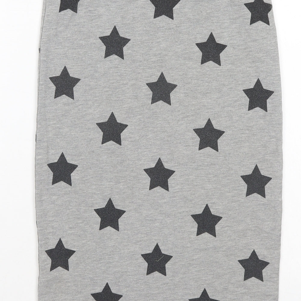 candy culture Girls Grey Polka Dot  Straight & Pencil Skirt Size 12-13 Years