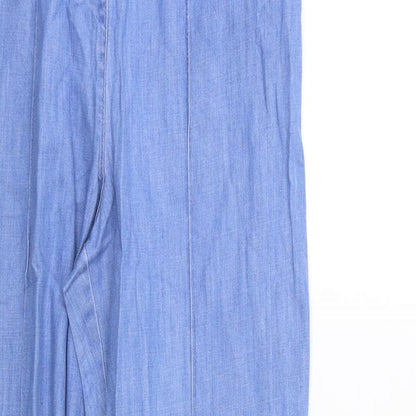 M&S Womens Blue   Mom Jeans Size 12 L26 in