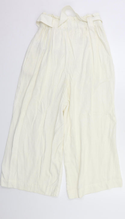 New Look Womens White   Flared Jeans Size 8 L24 in