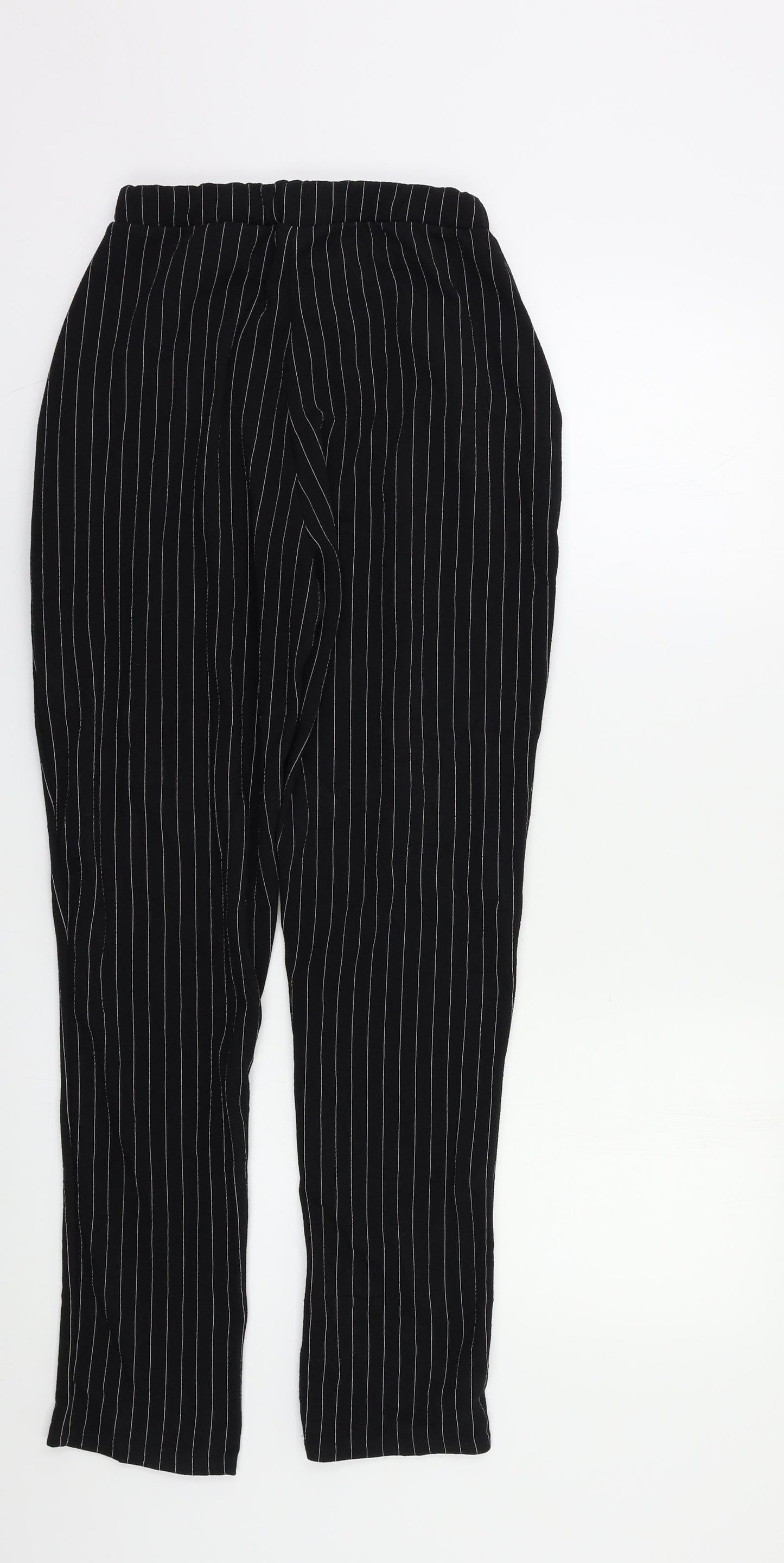 Womens UK Size 10 PRETTYLITTLETHING Regular Fit  Black Trousers