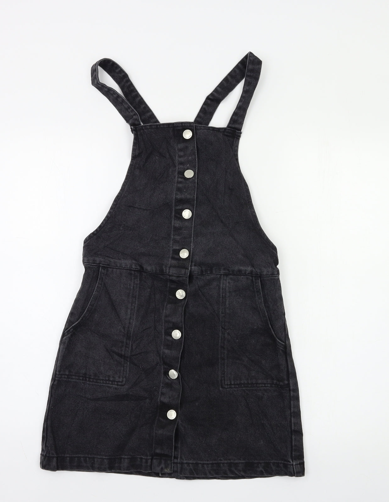 Miss Selfridge Womens Black   Pinafore/Dungaree Dress  Size XS