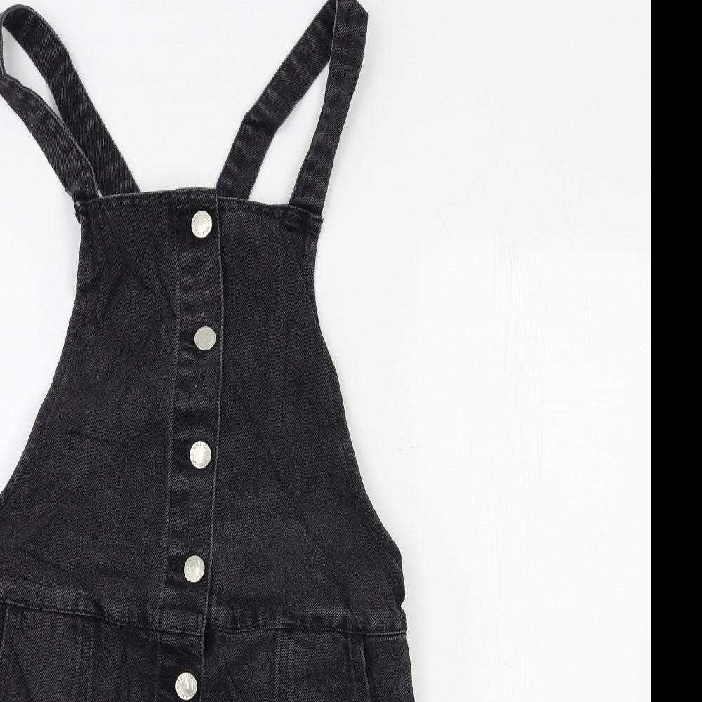 Miss Selfridge Womens Black   Pinafore/Dungaree Dress  Size XS