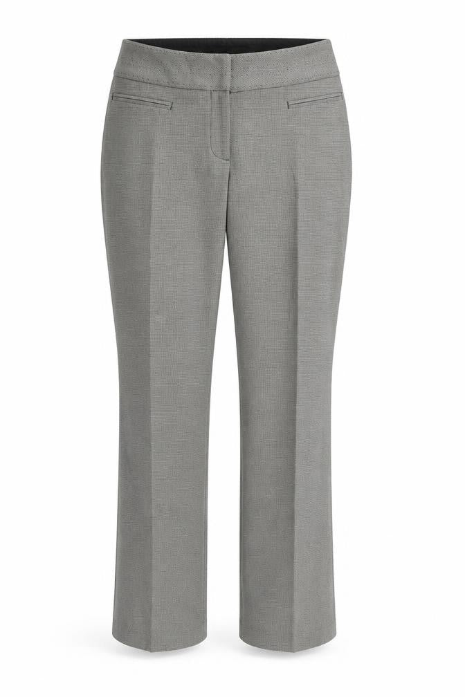 Linea Womens Grey Houndstooth  Trousers  Size 10 L30 in