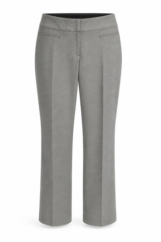 Linea Womens Grey Houndstooth  Trousers  Size 10 L30 in