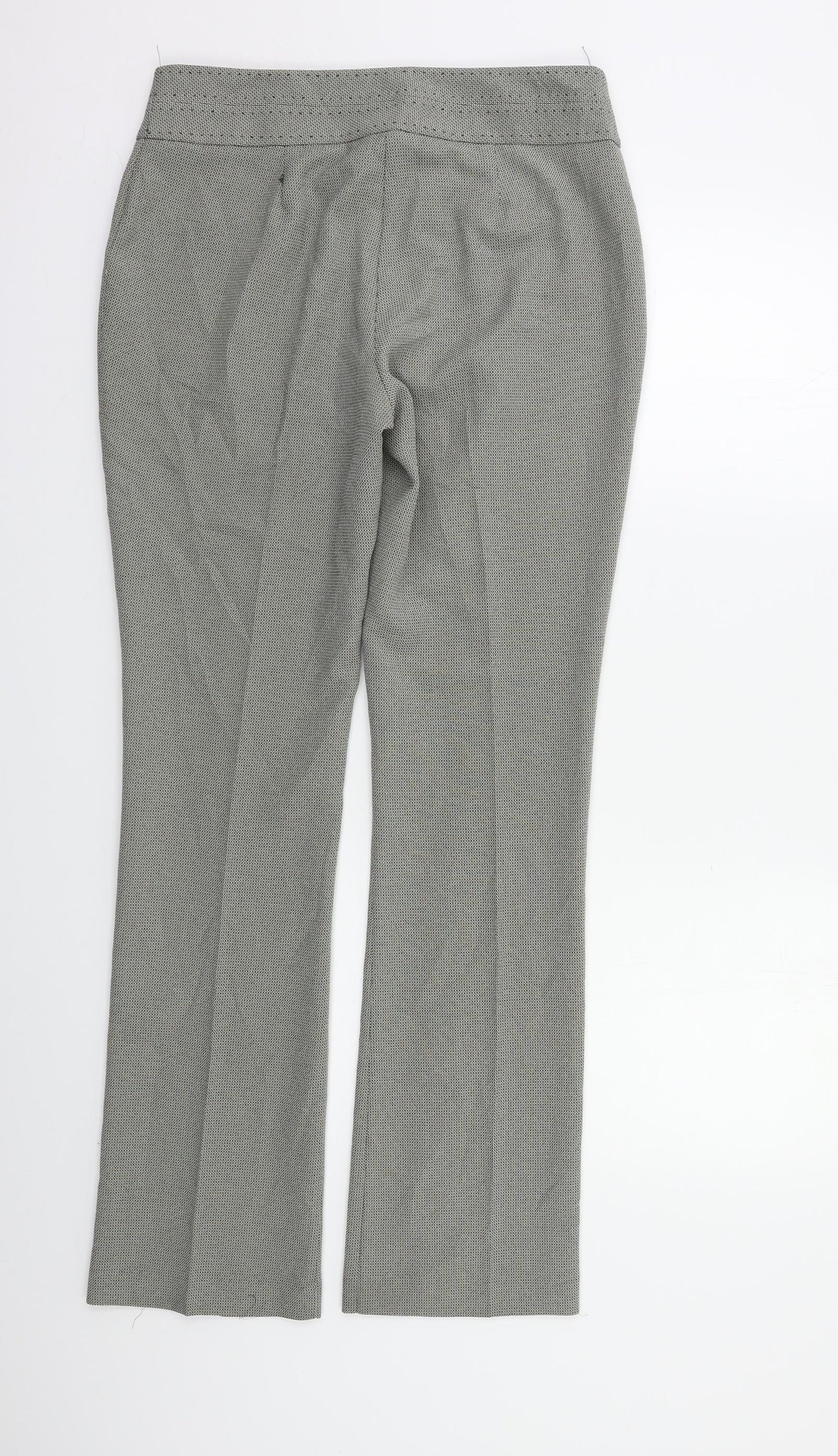 Linea Womens Grey Houndstooth  Trousers  Size 10 L30 in