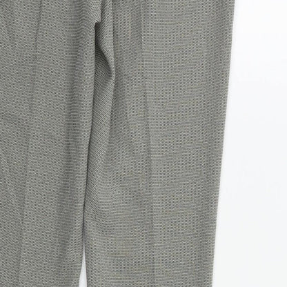 Linea Womens Grey Houndstooth  Trousers  Size 10 L30 in