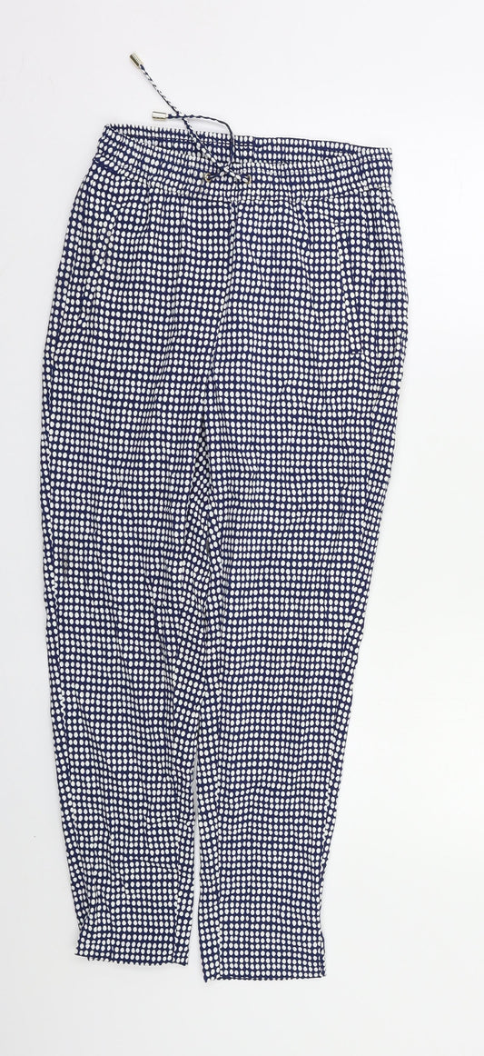 H&M Womens Grey Polka Dot  Trousers  Size S L24 in