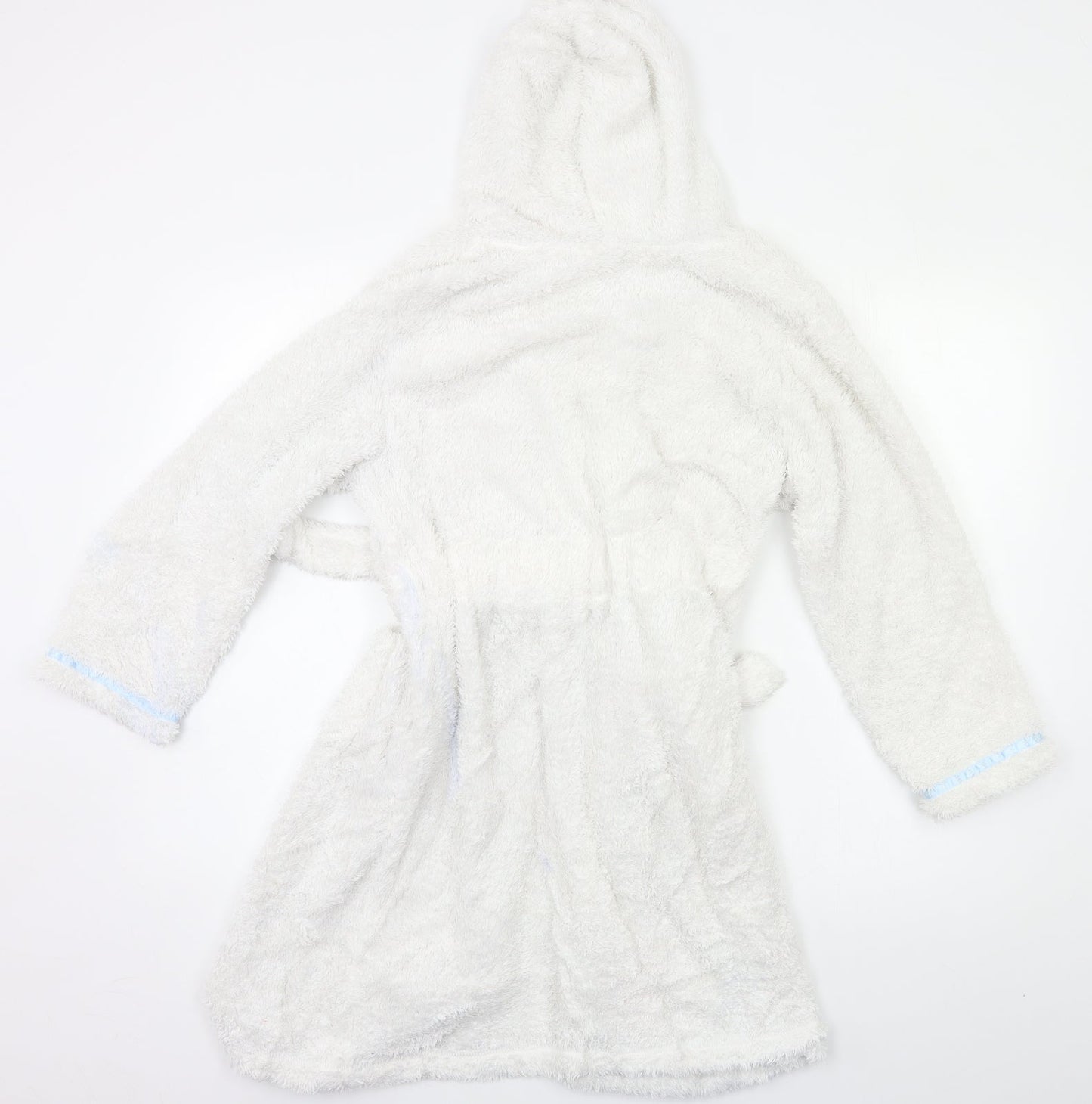 Disney Girls White Solid  Kimono Robe Size 9-10 Years  - Frozen