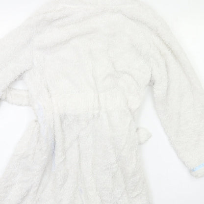 Disney Girls White Solid  Kimono Robe Size 9-10 Years  - Frozen