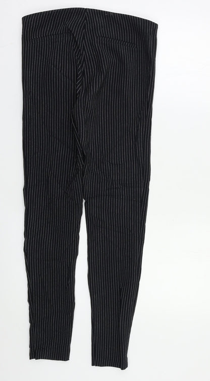 Womens UK Size 8 MNG Regular Fit Dress Pants Black Trousers