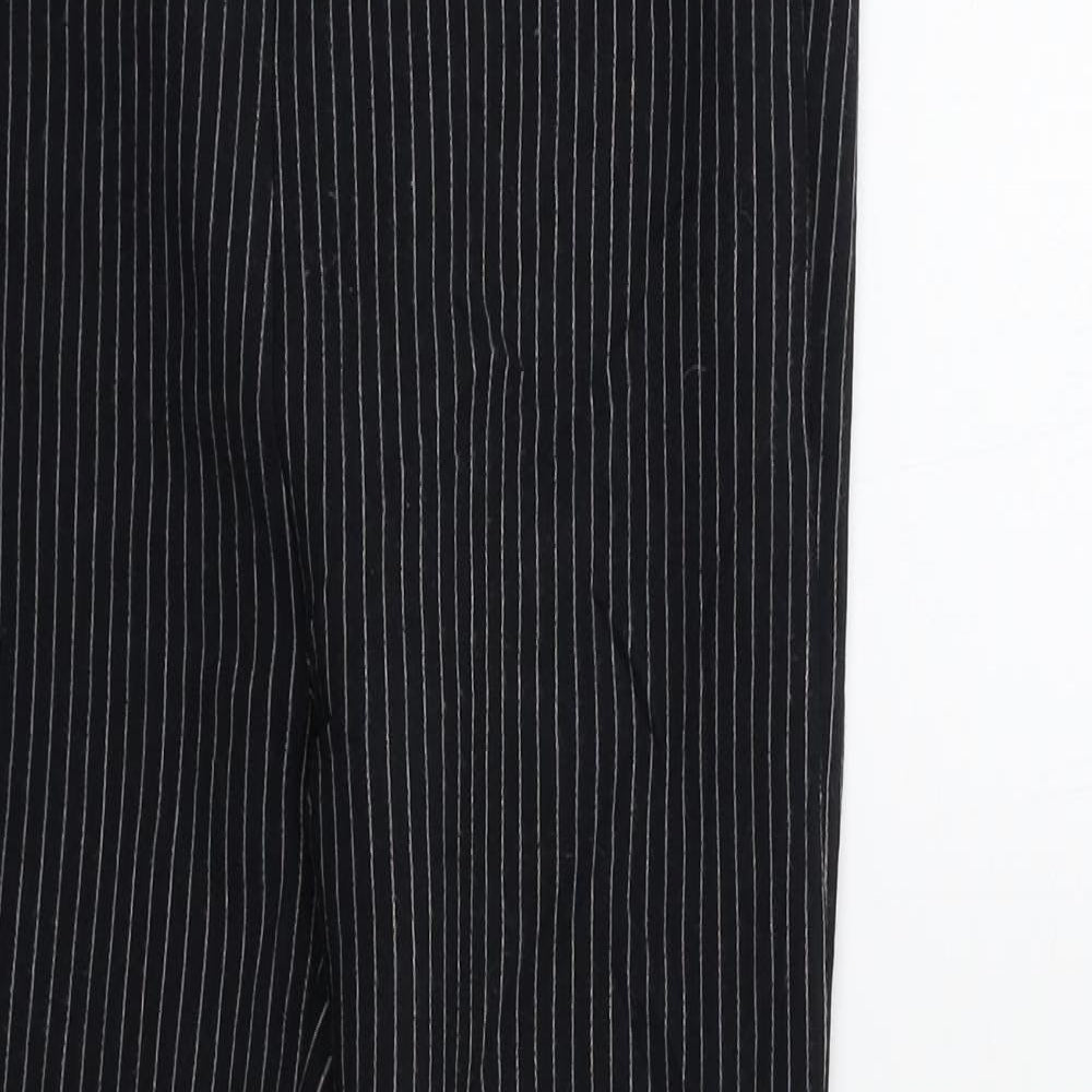 Womens UK Size 8 MNG Regular Fit Dress Pants Black Trousers