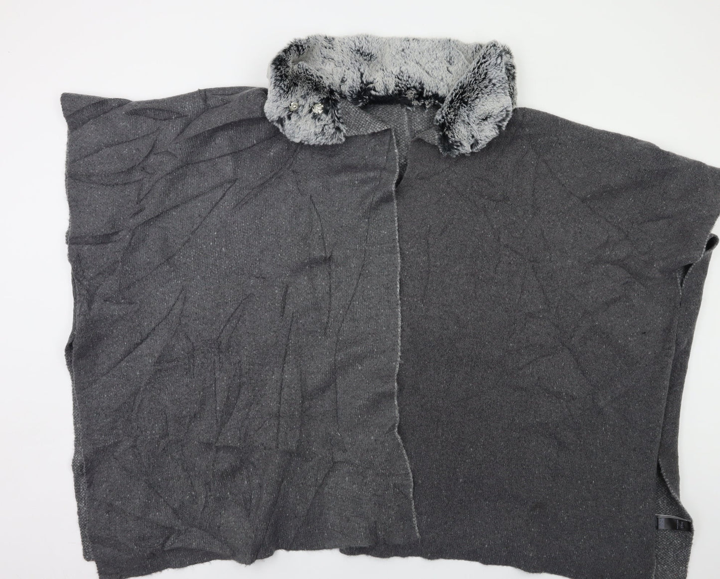Womens UK Size L M&S Grey Overcoat