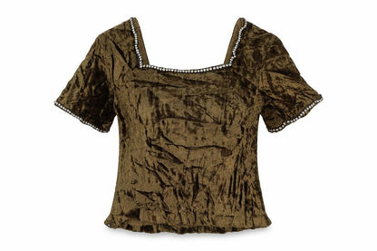 Womens UK Size M Preworn Beige Basic Blouse
