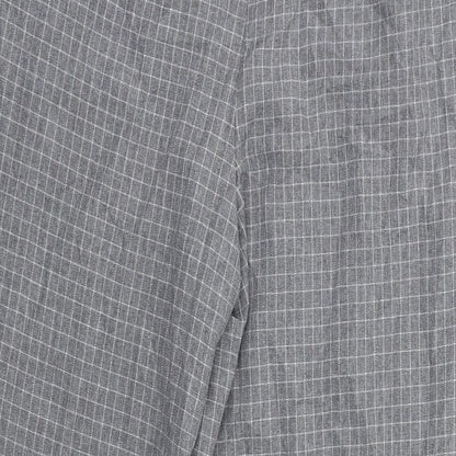 TU Womens Grey Check  Dress Pants Trousers Size 12 L23 in