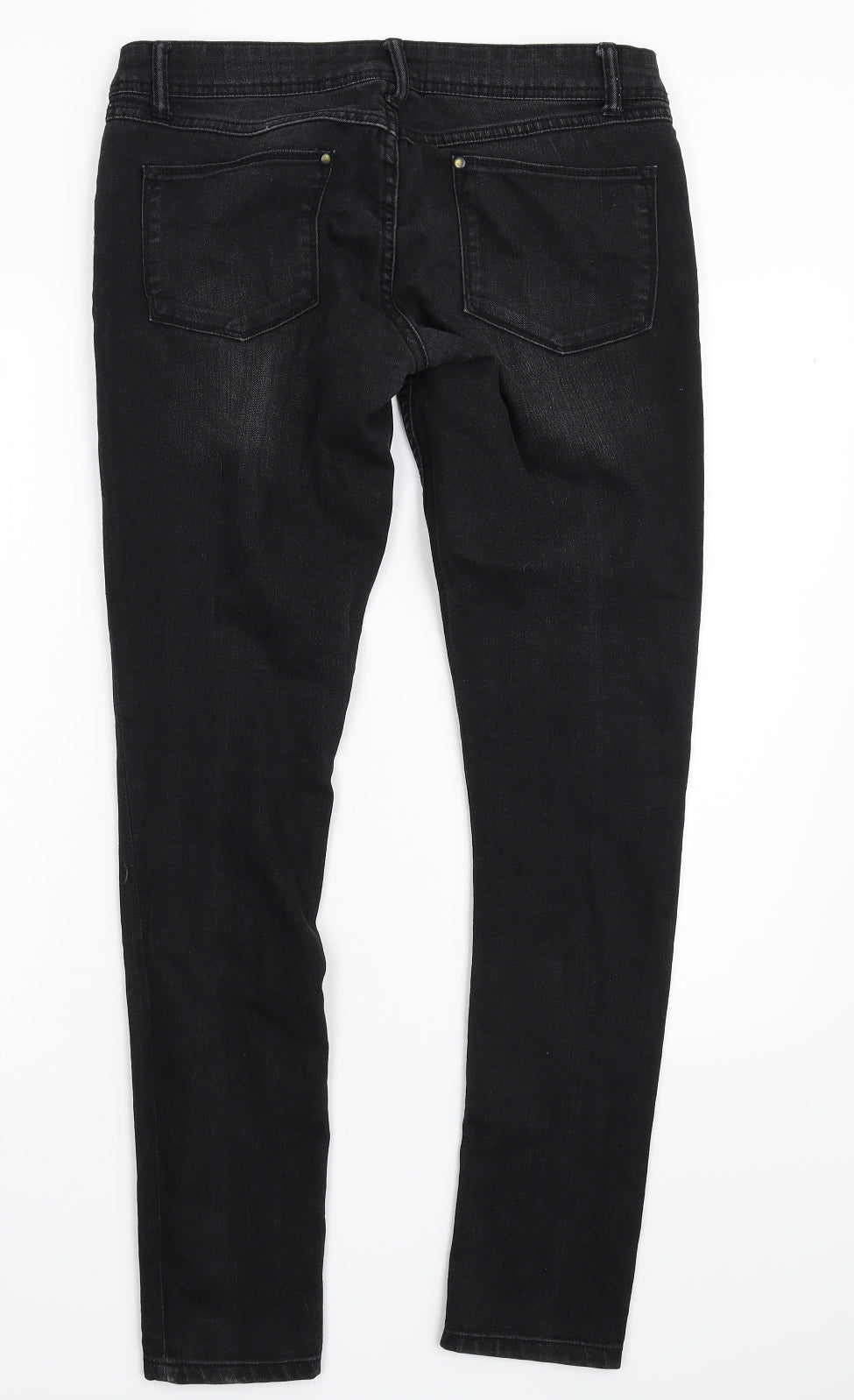 NEON Womens Black  Denim Skinny Jeans Size 10 L31 in