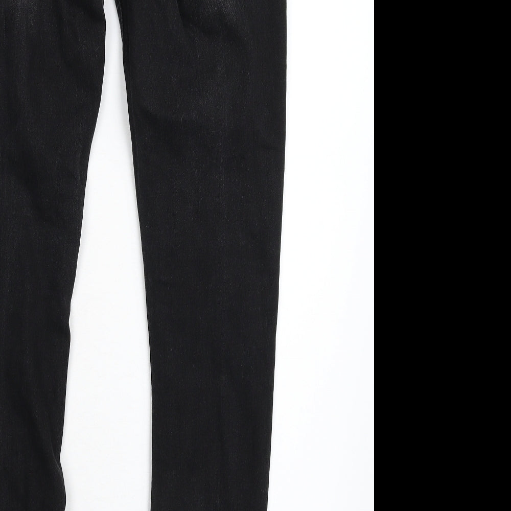 NEON Womens Black  Denim Skinny Jeans Size 10 L31 in