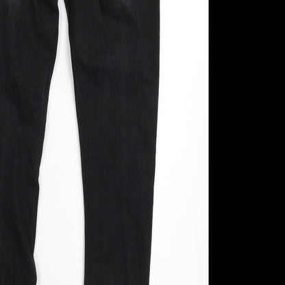 NEON Womens Black  Denim Skinny Jeans Size 10 L31 in
