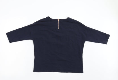 F&F Womens Blue   Basic T-Shirt Size 8