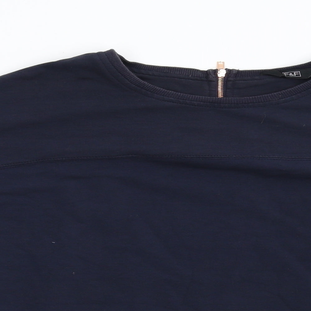 F&F Womens Blue   Basic T-Shirt Size 8
