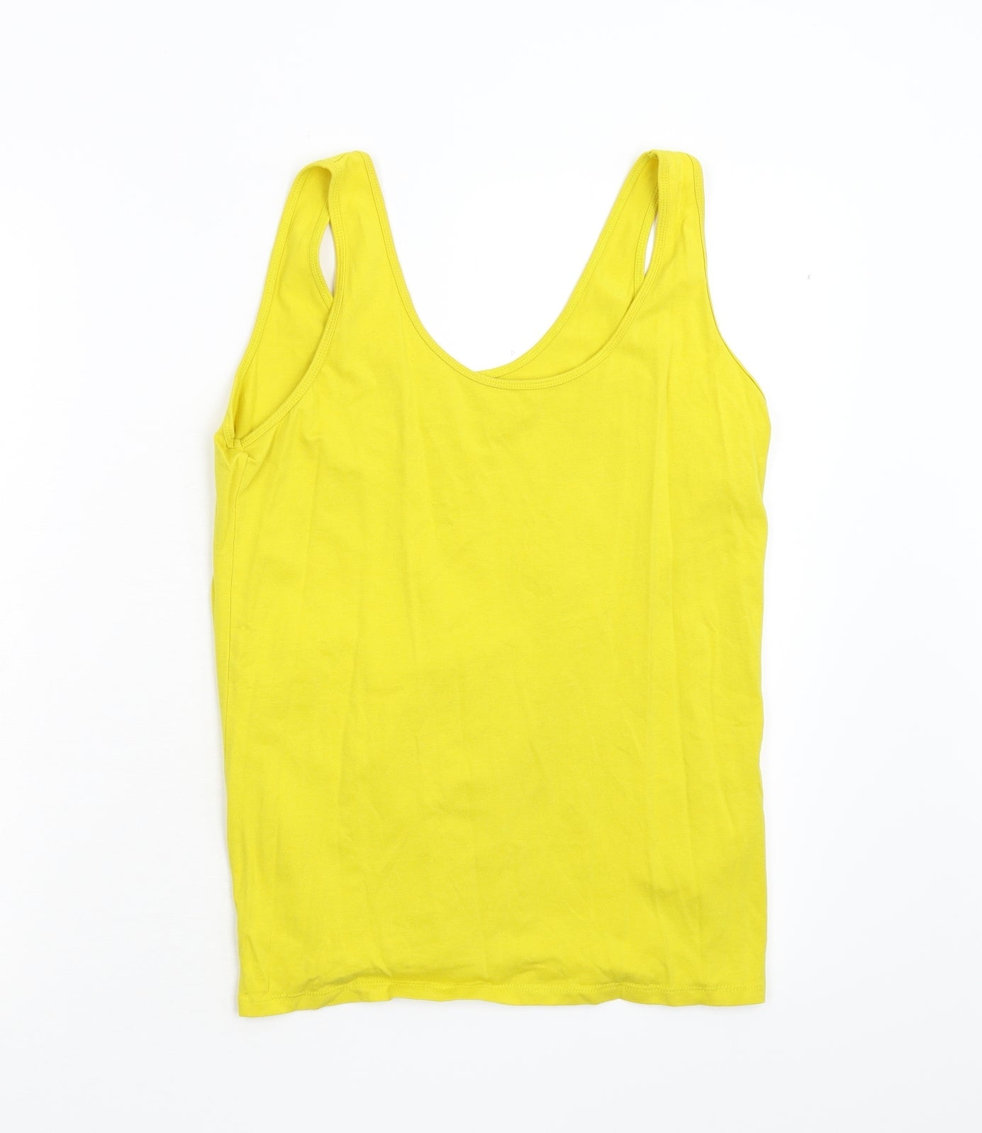 Primark Womens Yellow   Basic Tank Size 14